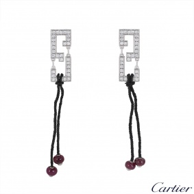 Cartier White Gold Diamond Le Baiser Du Dragon Earrings Cartier White Gold Diamond Le Baiser Du Dragon Earrings
